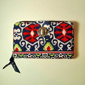 Vera Bradley Quilted Fabric Twist Lock Wallet